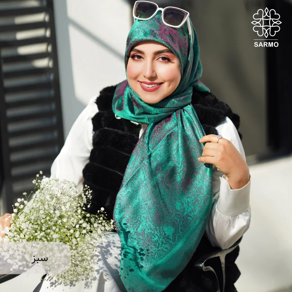 روسری ژاکارد رونا پوست ماری 120 - Image 7