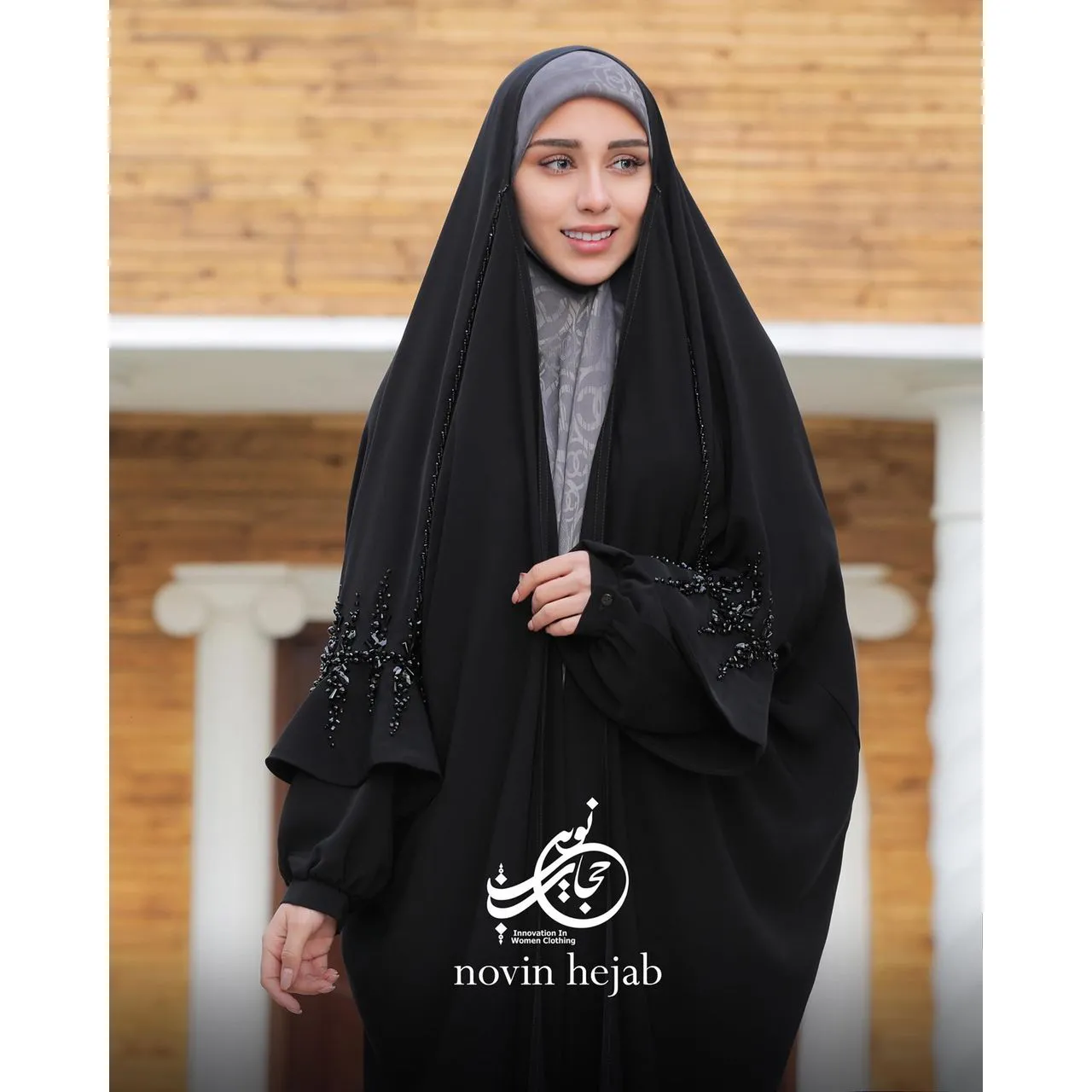 چادر-عبا-جواهردوزی-مدل-بنیتا-11121 چادر عبا جواهردوزی مدل بنیتا - Image 1