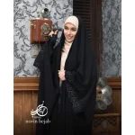 چادر عبا گلدوزی مدل یاسمین - Image 3