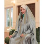 چادر عبایی ژاکارد ابریشمی - Image 6