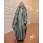 چادر عبایی ژاکارد ابریشمی - Image 10