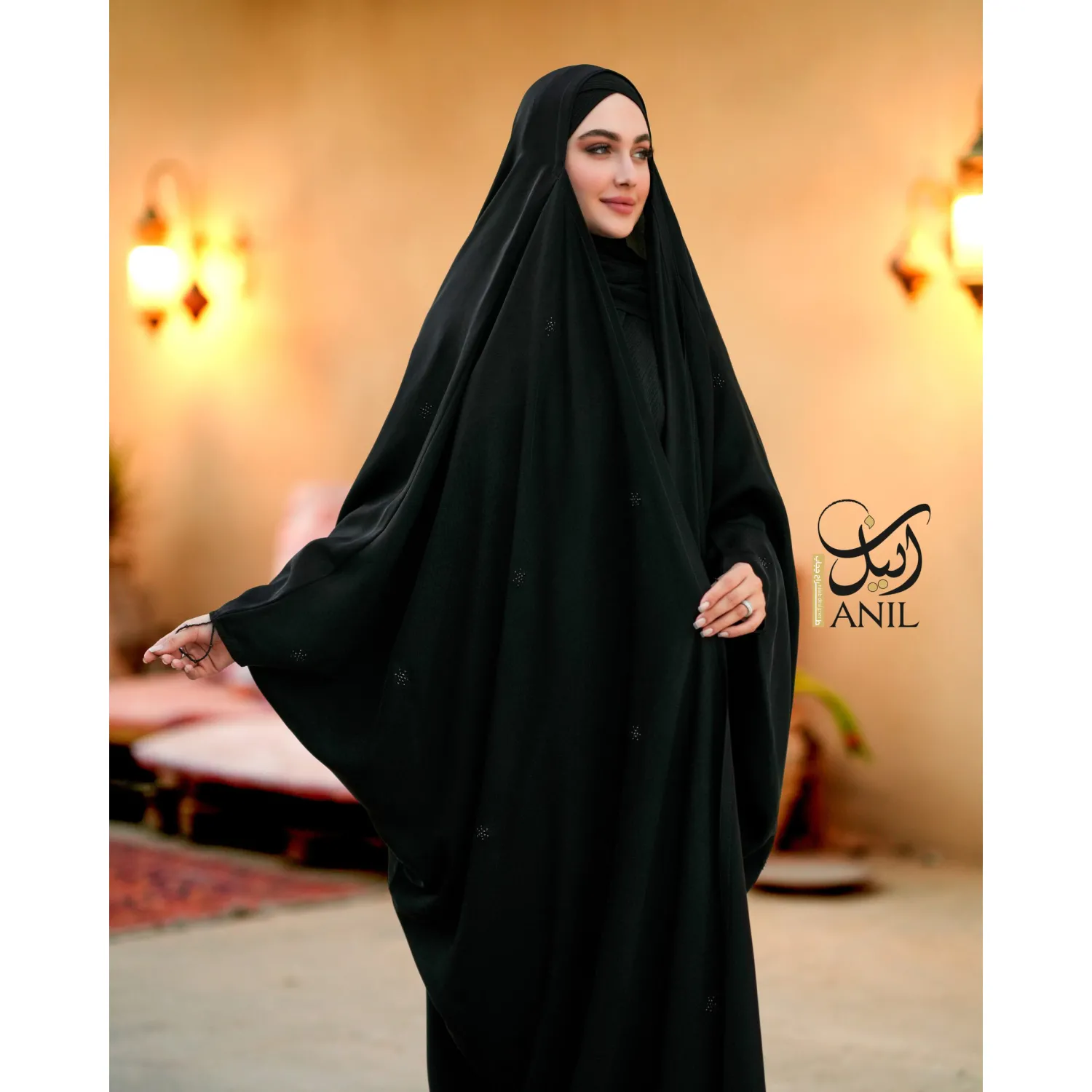 چادر-نگین-دار-برفی-2431 چادر نگین دار برفی - Image 1