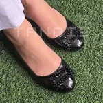 کالج زنانه تندیس مدل پریا رنگ مشکی ورنی - Image 4