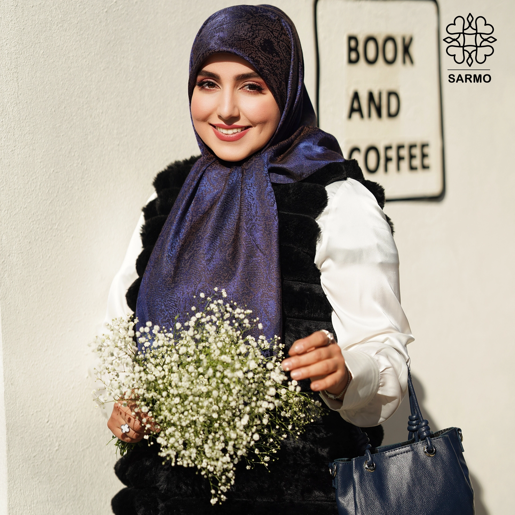 کاور روسری ژاکارد رونا پوست ماری - Image 1