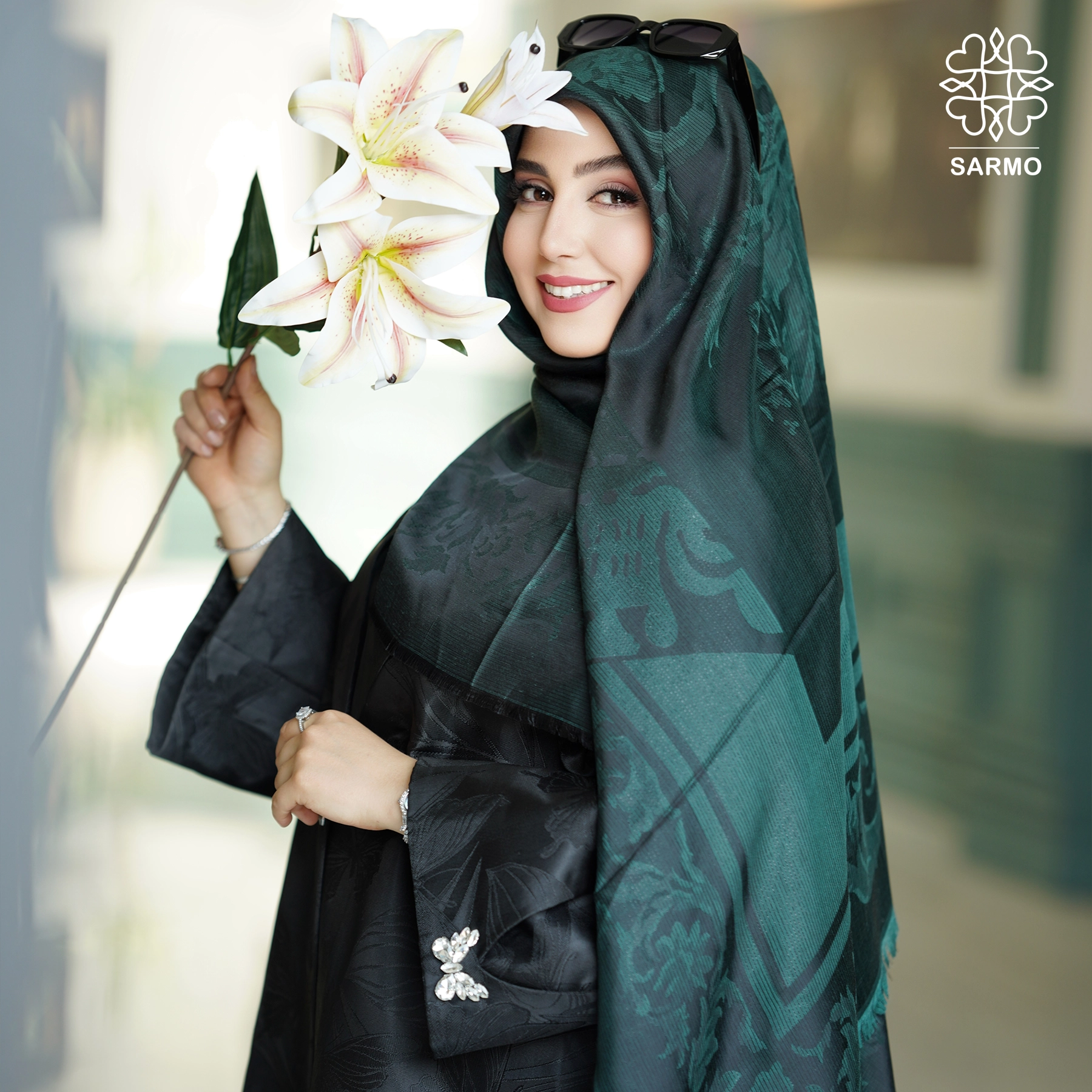 کاور رونا لوکس روسری ژاکارد رونا لوکس - Image 1