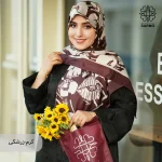 روسری ابریشم توییل گلباران - Image 11