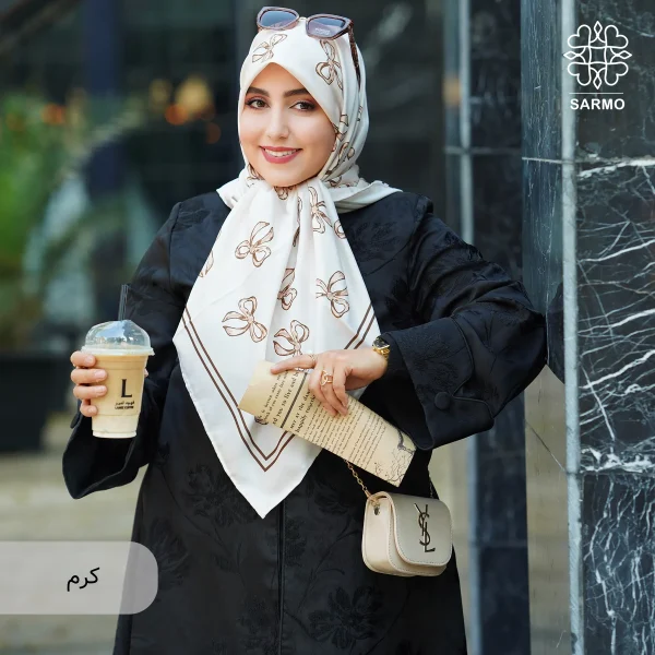 روسری ابریشم توییل ریبان - تصویر 17