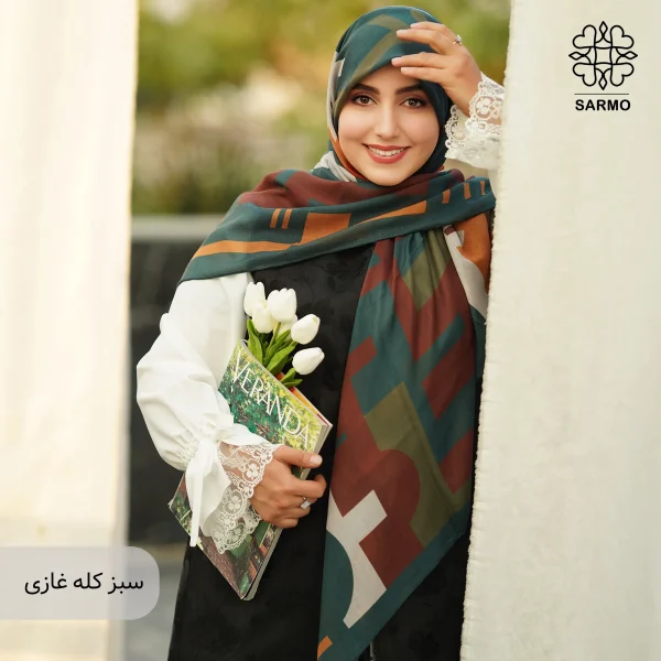 روسری نخ پنبه کوچه نگار اقتصادی - تصویر 33