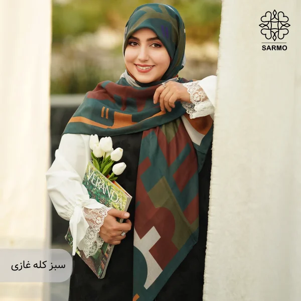 روسری نخ پنبه کوچه نگار اقتصادی - تصویر 32