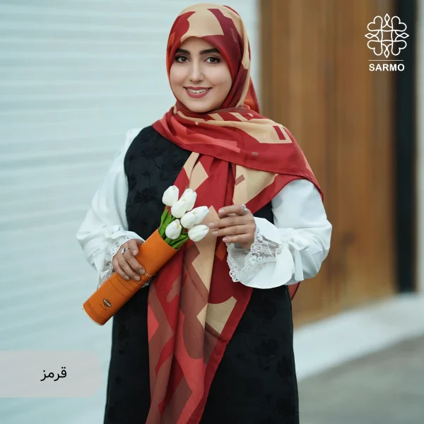 روسری نخ پنبه کوچه نگار اقتصادی - تصویر 3