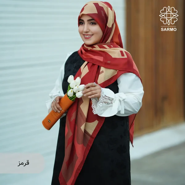 روسری نخ پنبه کوچه نگار اقتصادی - تصویر 2