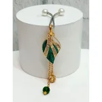 گیره روسری برگ طلا آویز - Image 2