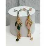 گیره روسری برگ طلا آویز