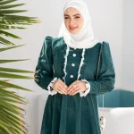 پیراهن مخمل پونه - Image 3