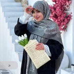 روسری ژاکارد رونا گل رز -140 - Image 2
