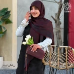 روسری ژاکارد رونا پوست ماری- 140 - Image 3