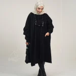 پانچو پناه مخمل شانل ترک - Image 4