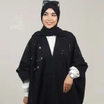 پانچو پناه ژاکارد - Image 3