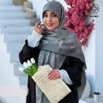 روسری ژاکارد رونا گل رز -140