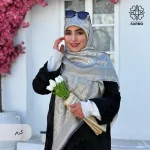 روسری ژاکارد رونا گل رز -140 - Image 16
