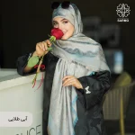 روسری ژاکارد رونا گل رز -140 - Image 7