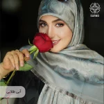 روسری ژاکارد رونا گل رز -140 - Image 6