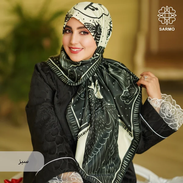 روسری ابریشم توییل شقایق - اقتصادی - تصویر 3