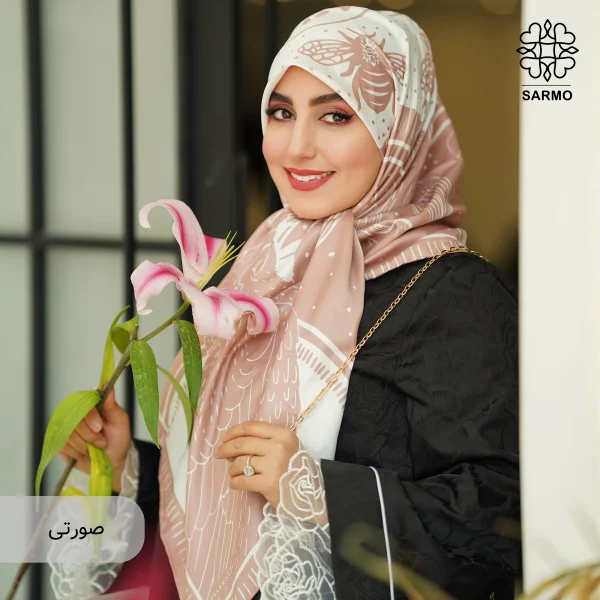 روسری ابریشم توییل شقایق - اقتصادی - تصویر 5