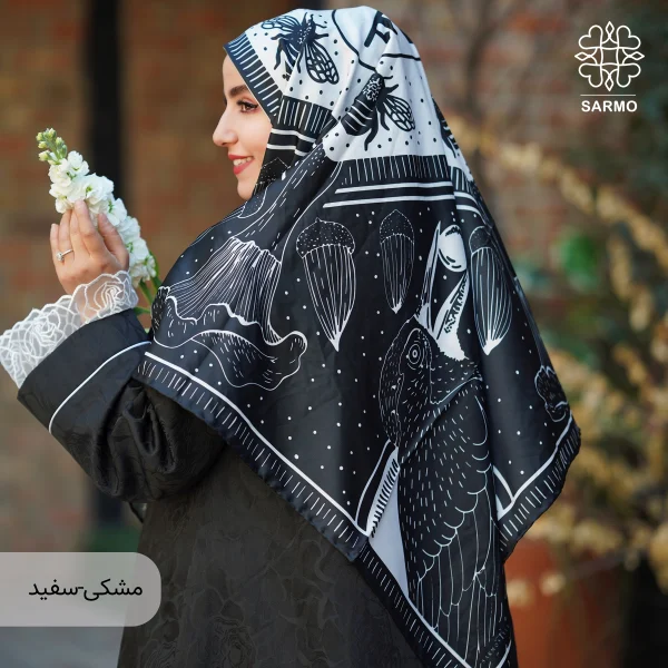 روسری ابریشم توییل شقایق - اقتصادی - تصویر 26