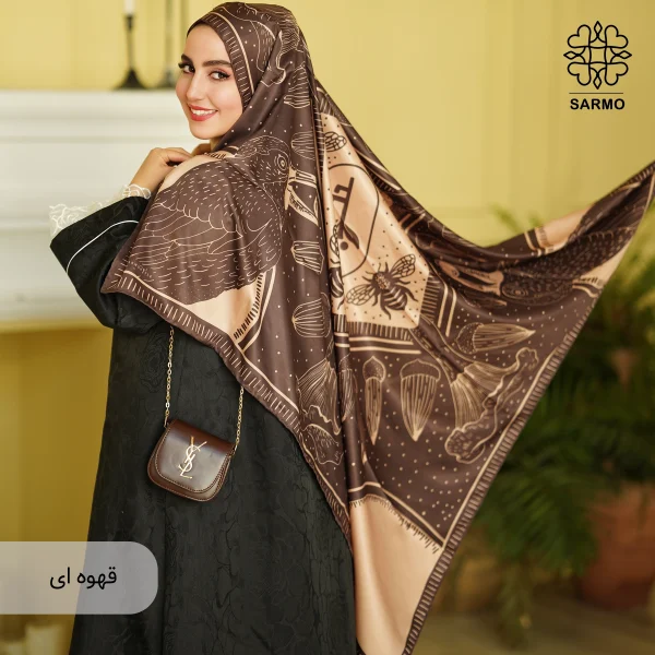 روسری ابریشم توییل شقایق - اقتصادی - تصویر 12