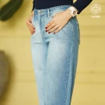 شلوار جین زنانه مدل بگ -A1 - Image 3