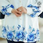 شومیز بهاران (گل آبی) - Image 6