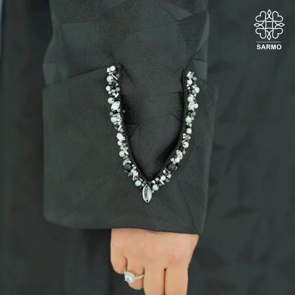 عبا ژاکارد مثلثی جواهر - Image 8