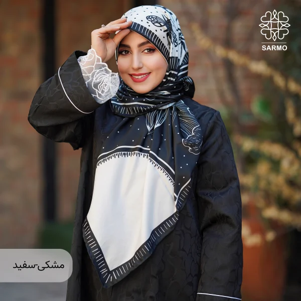 روسری ابریشم توییل شقایق - اقتصادی - تصویر 7