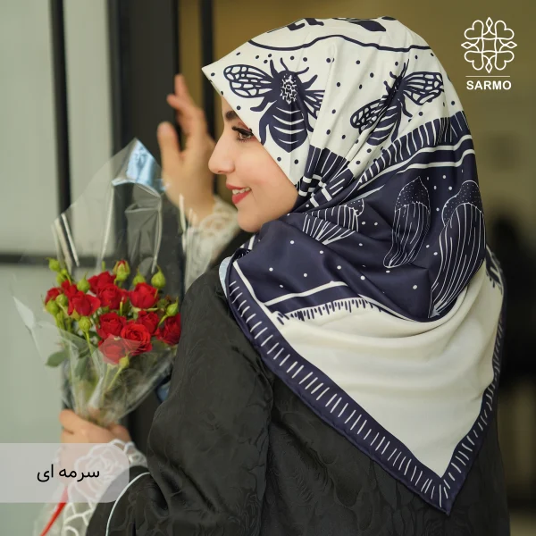 روسری ابریشم توییل شقایق - اقتصادی - تصویر 19