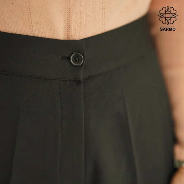 شلوار زنانه مشکی مدل فول بگ - تصویر 6