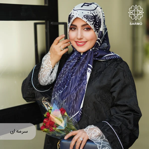 روسری ابریشم توییل شقایق - اقتصادی - تصویر 17