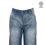 شلوار جین زنانه مدل بگ -A1 - Image 2