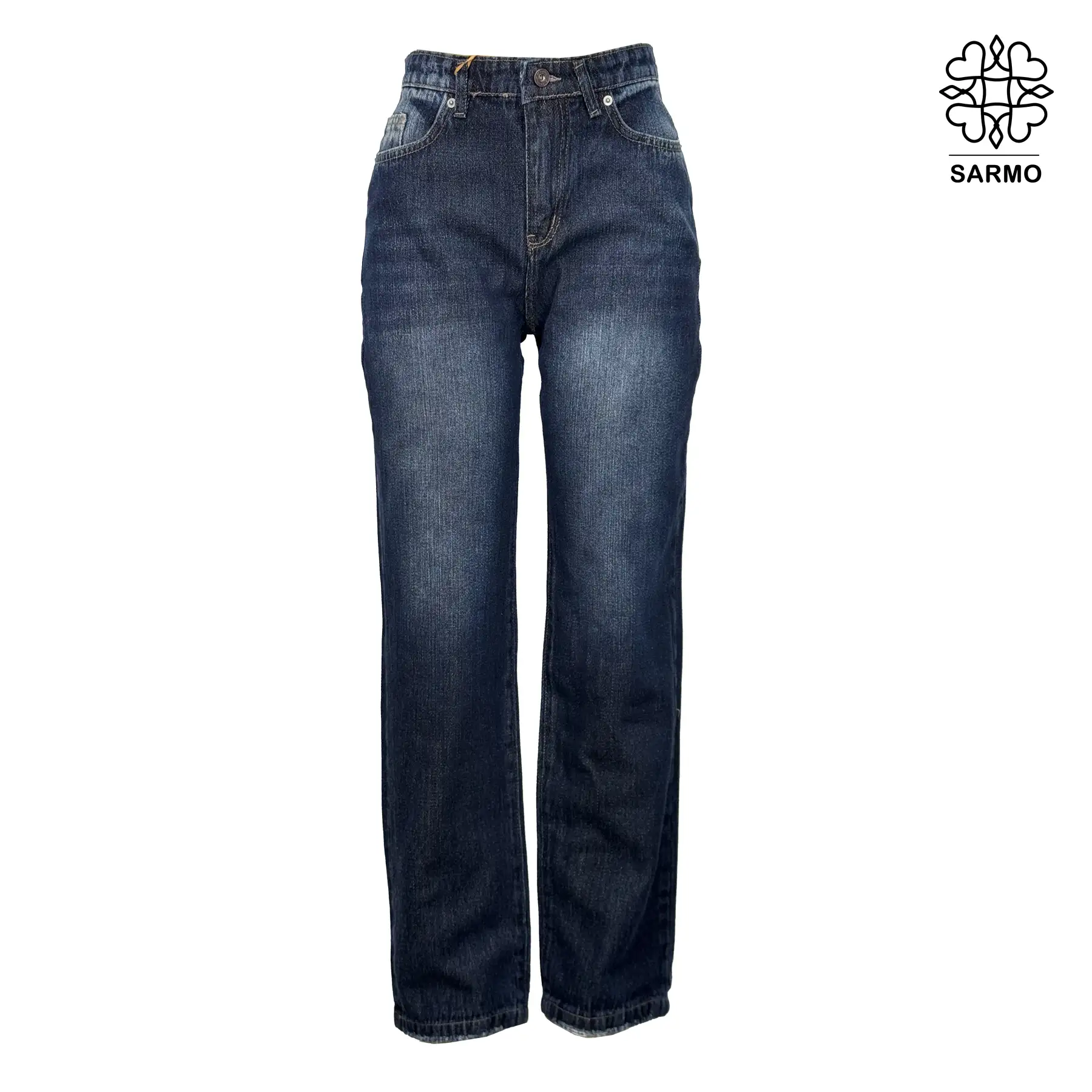 راسته آبی 2 شلوار جین زنانه مدل راسته -S1 - Image 1