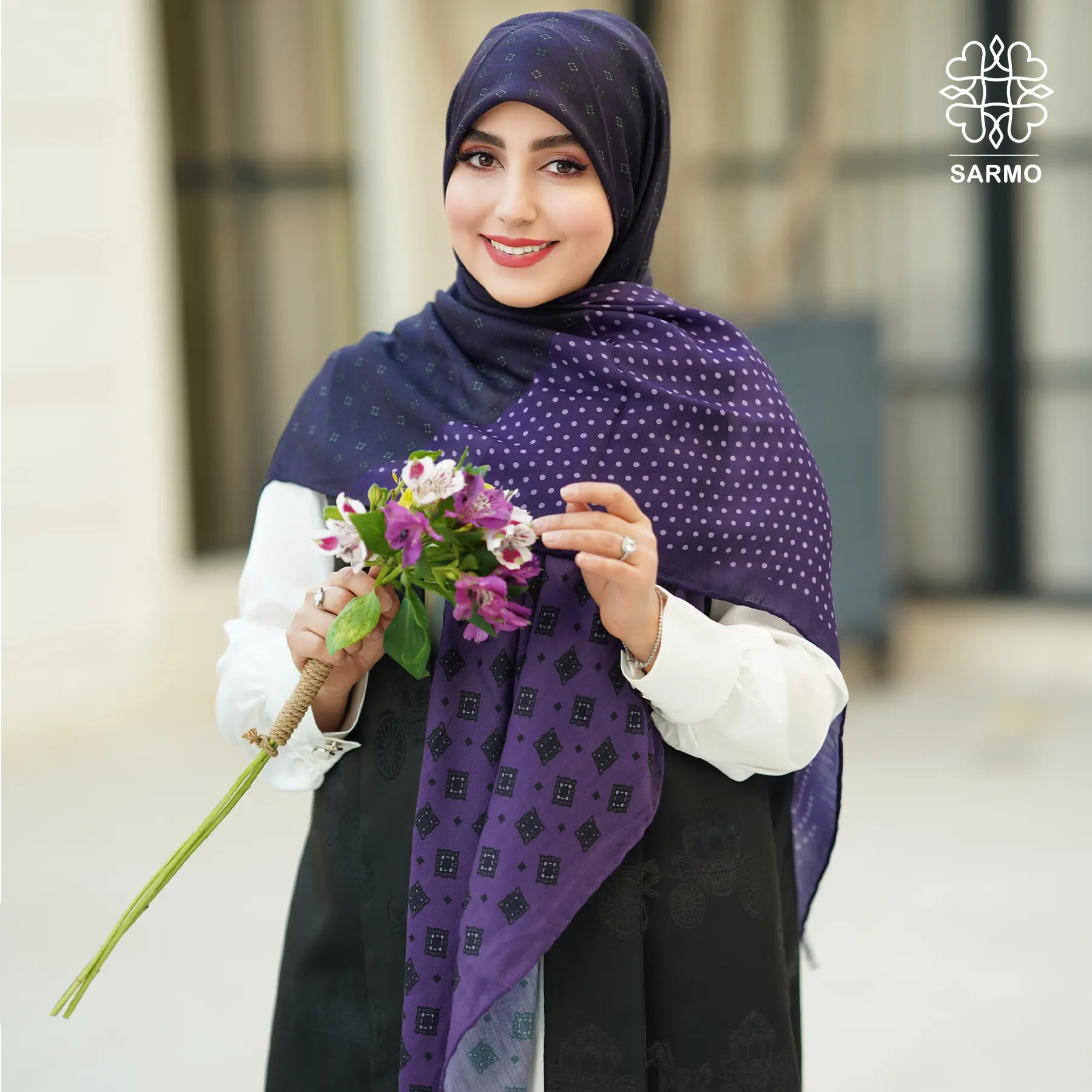 رعنا کاور روسری نخ پنبه رعنا - Image 1