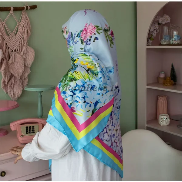 روسری ابریشم ادریسی - تصویر 2