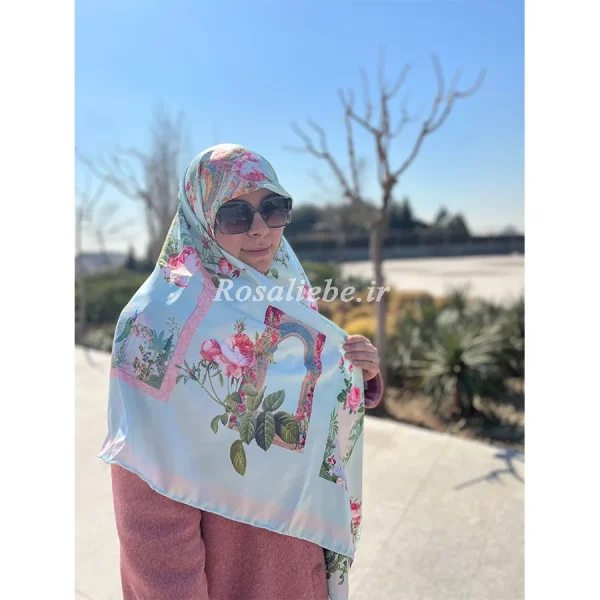روسری ابریشم طاووس - تصویر 2
