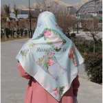 روسری ابریشم طاووس