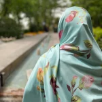 روسری ابریشم غنچه