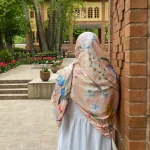 روسری ابریشم نرگس - Image 2