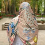 روسری ابریشم نرگس