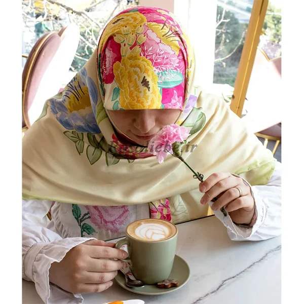 روسری ابریشم نگارا - تصویر 2