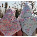 روسری ابریشم گل گلی