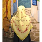 روسری نخی قواره متوسط (قواره 110) رزا لیمویی