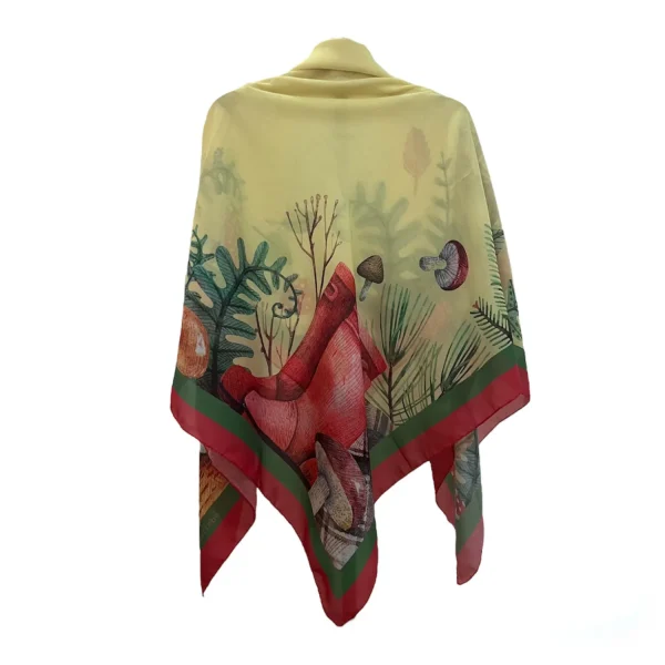 روسری نخی گردش پاییزی حاشیه دار - تصویر 2